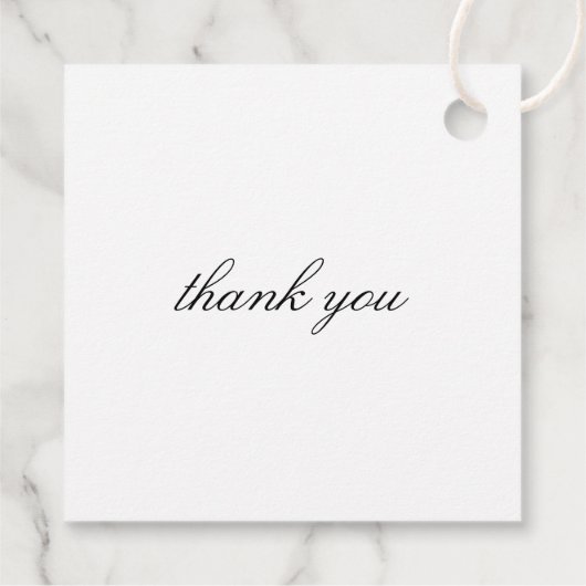 Étiquettes Cadeau Classic Laurel Mariage Monogramme initial (Dos)