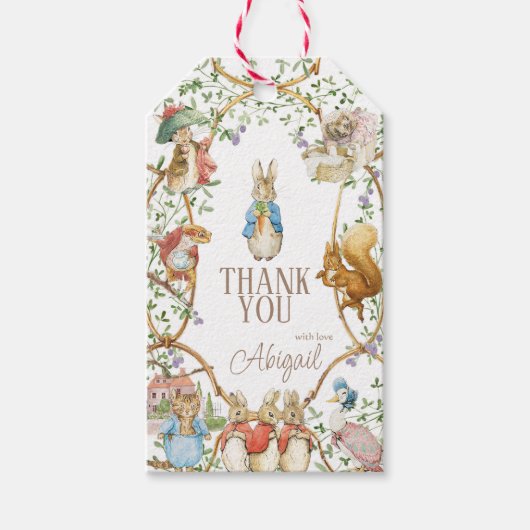 Étiquettes-cadeau Classic Peter le lapin Beatrix Potter Baby Showe (Devant)
