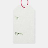 Étiquettes-cadeau Classic Poinsetta Holiday (Dos)