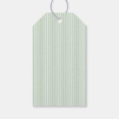 Étiquettes-cadeau Classic Stripes Red Bow Merry Christmas (Dos)