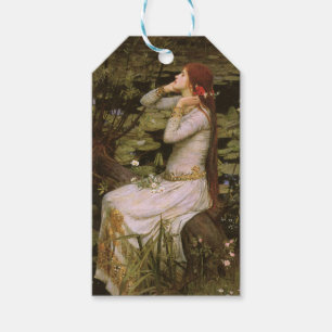 Étiquettes-cadeau Classique Shakespeare Ophélie nénuphar de Pond Lil