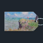 Étiquettes-cadeau Claude Monet - Promenade Cliff à Pourville<br><div class="desc">Promenade de Cliff à Pourville / Promenade sur la falaise,  Pourville - Claude Monet,  1882</div>