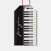 Étiquettes-cadeau Clavier de piano (Devant)