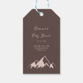 Étiquettes-cadeau Clear Mountain Country Baby shower (Devant)