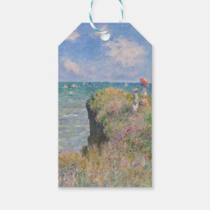 Étiquettes-cadeau Cliff Walk à Pourville par Claude Monet