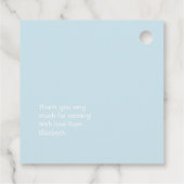 Étiquettes Cadeau Cloud 9 Baby shower (Dos)