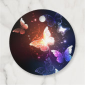 Étiquettes Cadeau Clowing Night Butterflies (Dos)