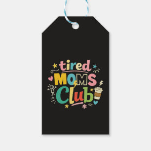 Étiquettes-cadeau Club des mamans fatiguées Café Humour de maman