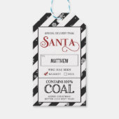 Étiquettes-cadeau Coals Special Delivery Naughty List Santa (Devant)