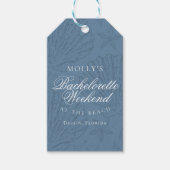 Étiquettes-cadeau Coastal Blue Seashell Bachelorette Favor (Devant)