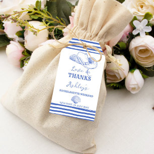 Étiquettes-cadeau Coastal Cowgirl Bachelorette merci faveurs