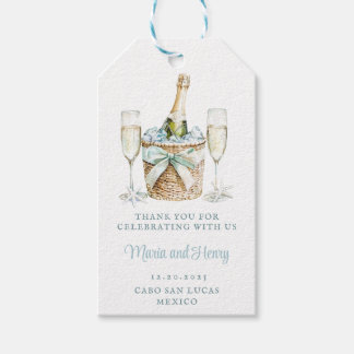 Étiquettes-cadeau Coastal Toast | Beach Wedding