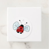 Étiquettes Cadeau Coccinelle (En situation)