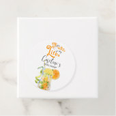 Étiquettes Cadeau Cocktail Aperol Spritz à la italienne pour une Bab (En situation)