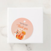 Étiquettes Cadeau Cocktail Aperol Spritz Shower de Mariée (En situation)