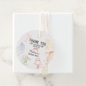 Étiquettes Cadeau Cocktail coloré Fête Rétro Anniversaire (En situation)