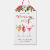 Étiquettes-cadeau Cocktail de Noël (Devant)