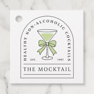 Étiquettes Cadeau Cocktail non alcoolisé cocktail soirée sans alcool
