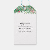 Étiquettes-cadeau Cocktails de Noël Fête de Noël (Dos)