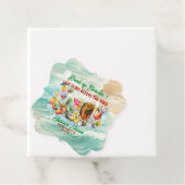 Étiquettes Cadeau Cocktails de plage tropicale Fruits Enterrement de (En situation)