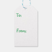 Étiquettes-cadeau Cocoa Cutie Noël Arbre Vert (Dos)