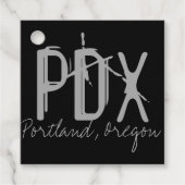 Étiquettes Cadeau Code aéroport PDX Portland (Devant)