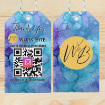 Code QR Instagram Entreprise Aquarelle Merci