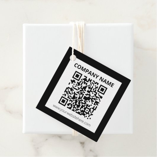 Étiquettes Cadeau Code QR modifiable et conception personnalisée sim (En situation)