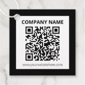 Étiquettes Cadeau Code QR modifiable et conception simple personnali (Devant)