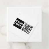 Étiquettes Cadeau Code QR modifiable et logo ou image de votre entre (En situation)
