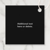 Étiquettes Cadeau Code QR promotionnel (modifiable) plus motif de lo (Dos)