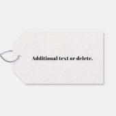 Étiquettes-cadeau Code QR téléchargé et texte rétro modifiable (Dos (Horizontal))