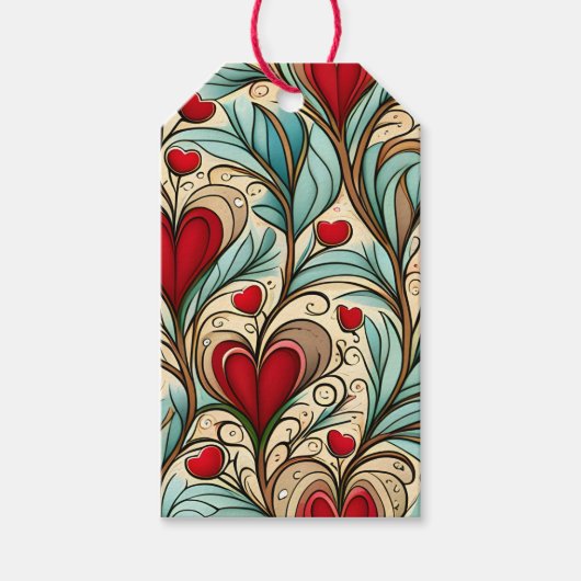 Étiquettes-cadeau Coeur (Devant)