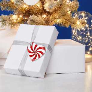 Étiquettes Cadeau Coeur de bonbons de menthe