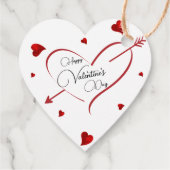 Étiquettes Cadeau Coeur de flèche (Dos)