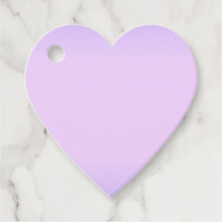 Étiquettes Cadeau Cœur de lavande rose
