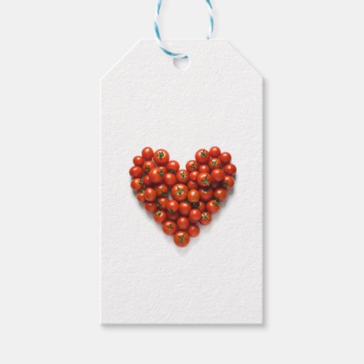 Étiquettes-cadeau Cœur de Tomate (Devant)