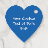 Étiquettes Cadeau Coeur du drapeau grec (Dos)