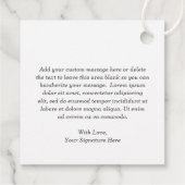 Étiquettes Cadeau Coeur rose mignon fille Boho Arc-en-ciel premier a (Dos)