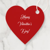 Étiquettes Cadeau Coeur rouge (Dos)