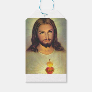 Étiquettes-cadeau Coeur sacré de Jésus