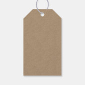 Étiquettes-cadeau Coeurs dans le Mariage de plage de sable Merci (Dos)