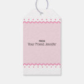 Étiquettes-cadeau Coeurs de bonbons personnalisables Valentines Day (Dos)