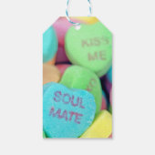 Étiquettes-cadeau Coeurs de bonbons Valentine (Dos)