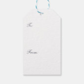 Étiquettes-cadeau Coeurs de l'anniversaire d'argent (Dos)