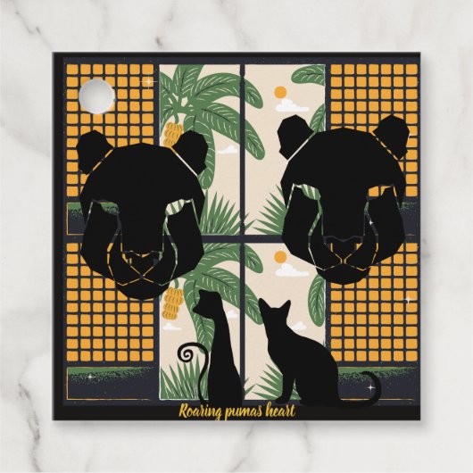 Étiquettes Cadeau Coeurs de pomme (Devant)