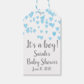 Étiquettes-cadeau Coeurs dispersés dans l'air (Devant)