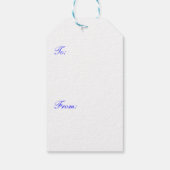 Étiquettes-cadeau Coeurs d'or du 50e anniversaire (Dos)