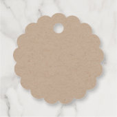 Étiquettes Cadeau Coeurs en papier Kraft faits avec amour (Dos)