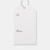 Étiquettes-cadeau Coeurs papier du 1er anniversaire (Dos)